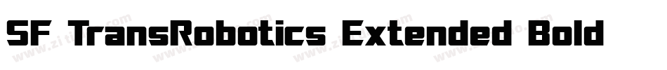 SF TransRobotics Extended Bold Italic字体转换